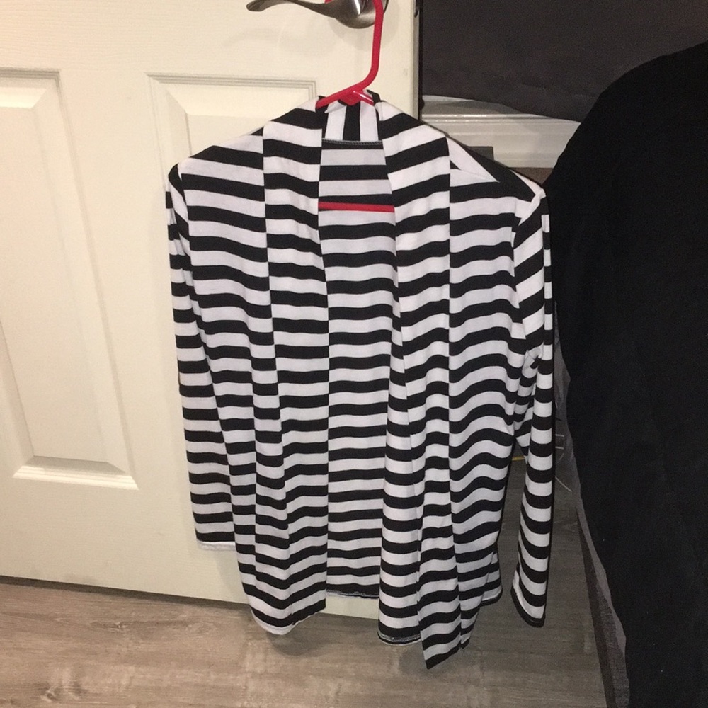 Black and white cardigan